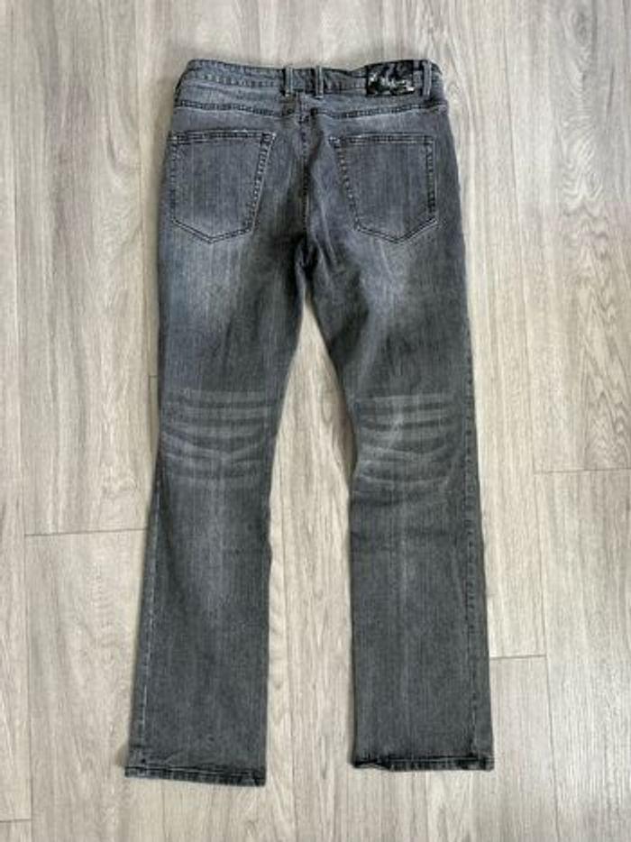 Jean denim droit gris délavé Black Premium W34 L34 - photo numéro 5