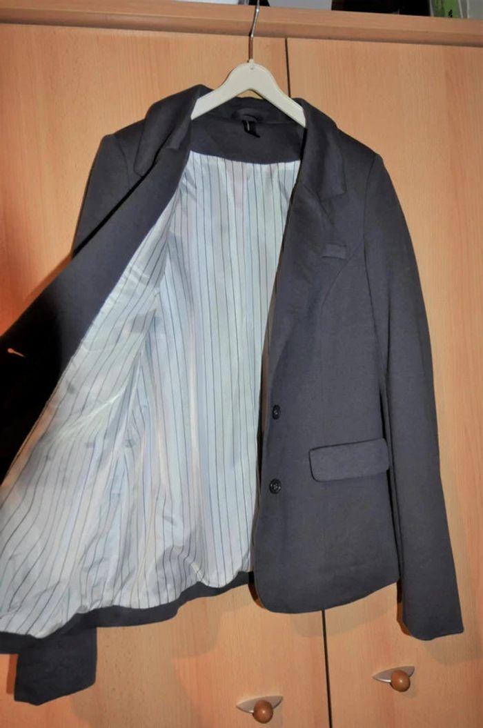 Vero Moda blazer gris foncé t.S tb état - photo numéro 8