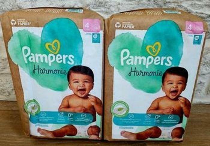 Couches Pampers Harmonie Taille 4 - de 9 à 14 kg - photo numéro 2