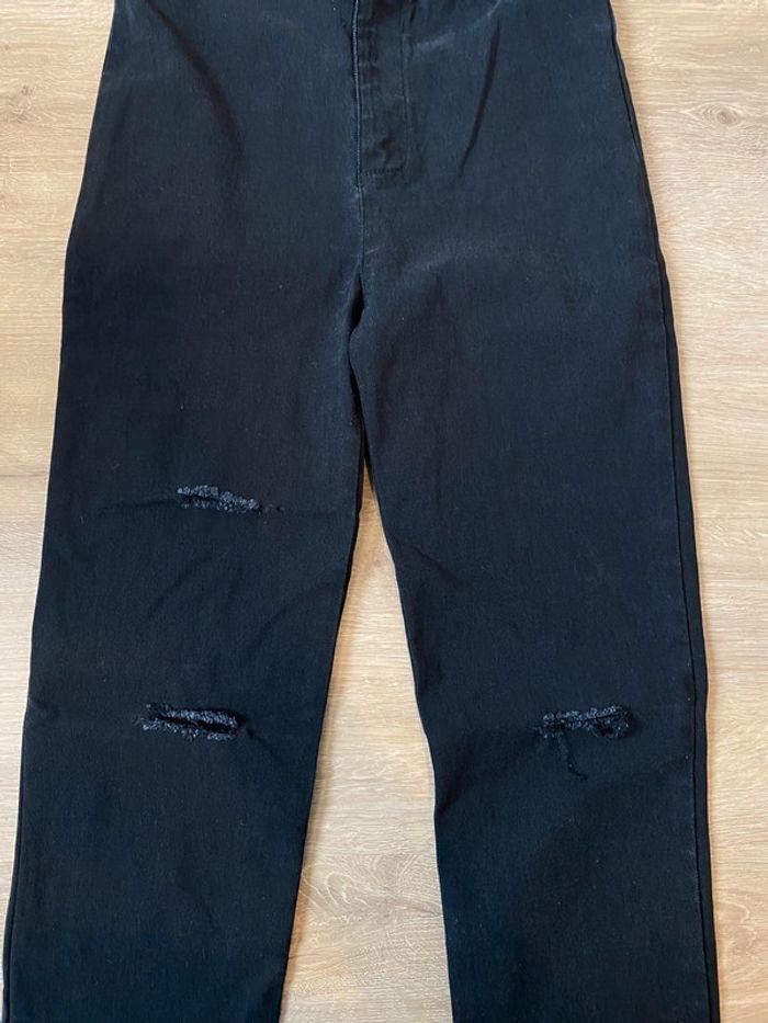 Pantalon à trous noir élastique taille S / 36 Shein - photo numéro 4