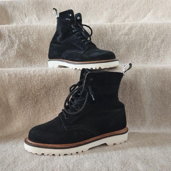 dr.martens pascal daim noir semelles blanches taille 37 - photo numéro 10