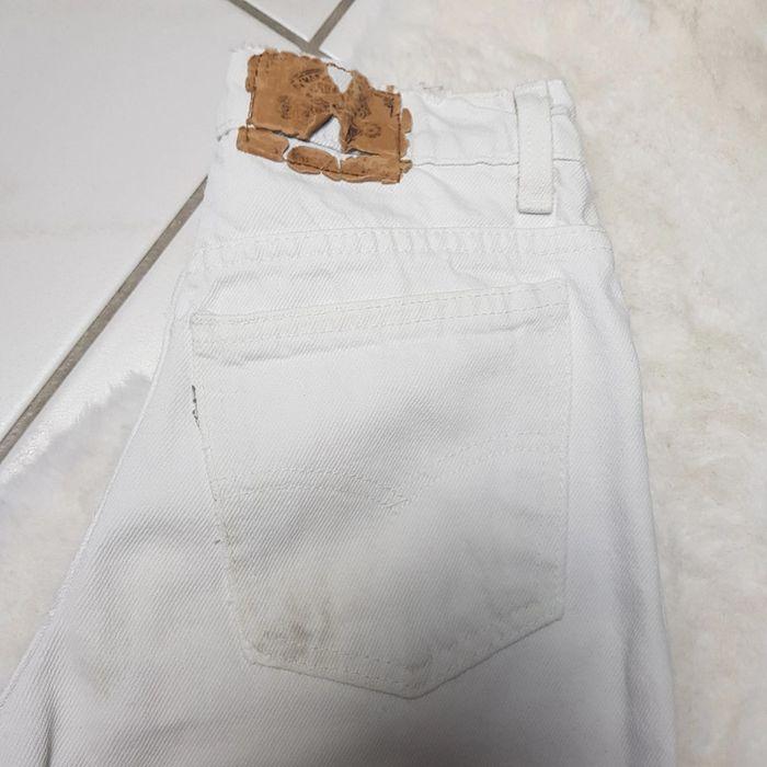 Jean Levi's 581 W27 L32 Made in USA Blanc - photo numéro 5