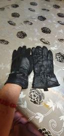 gants cuir noir