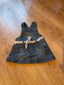 Salopette robe en jean 3 mois