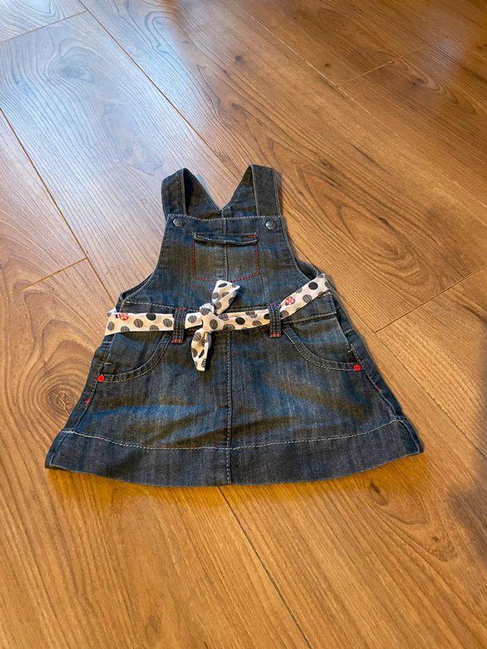 Salopette robe en jean 3 mois - photo numéro 1