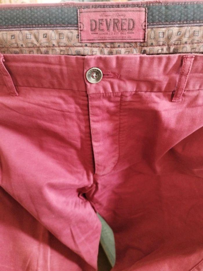 Pantalon Chino devred bordeaux - photo numéro 2