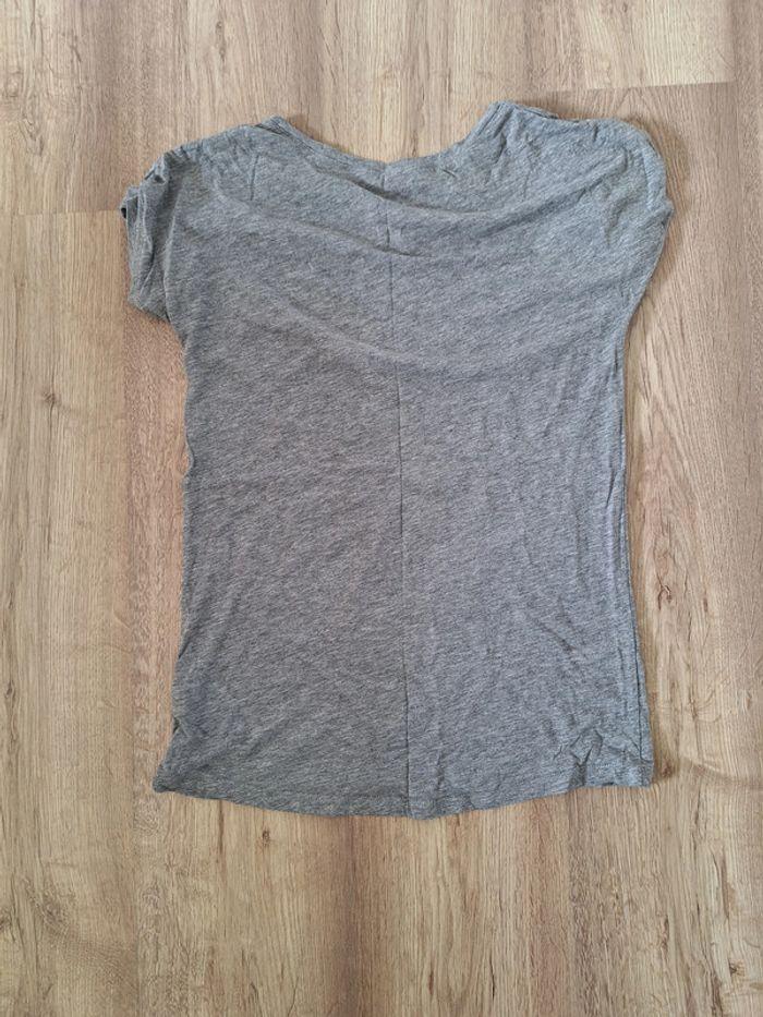 T-shirt enfant H&M gris à sequins T170cm - photo numéro 4