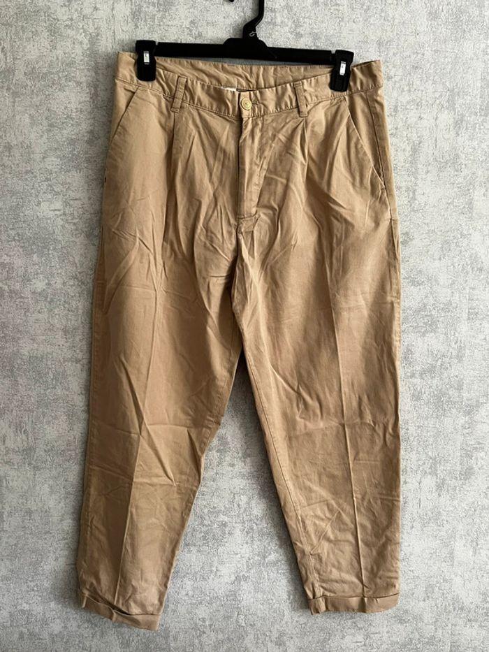 Pantalon beige Zara - photo numéro 1