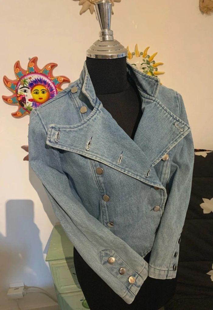 Veste denim vintage XS 34/36 - photo numéro 1