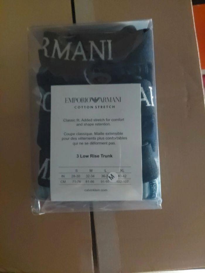 Lot de 3 boxer emporio armani taille M neuf dans la boite - photo numéro 3