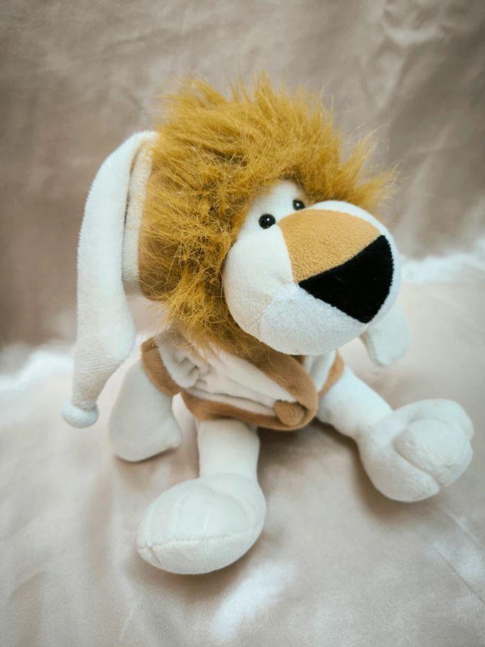 Peluche Lion avec son peignoir - photo numéro 2