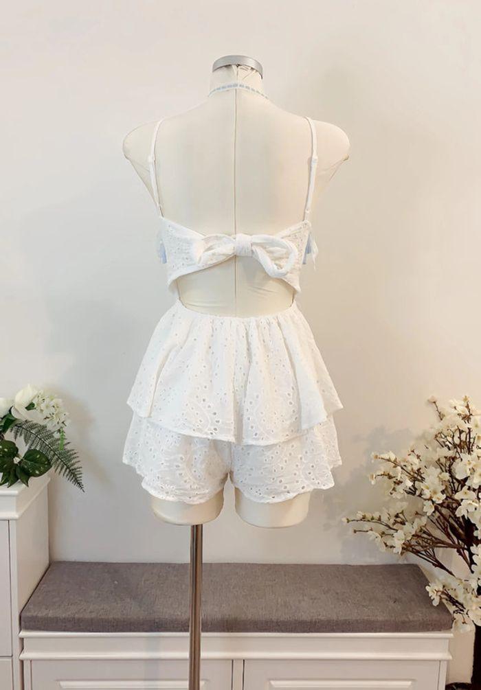 Dress Combishort Robe Blue Lolita Cute Kawaii Cosplay style Manga Anime - photo numéro 8