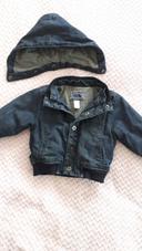 Blouson en jean doublure coton capuche amovible Okaïdi 6 mois