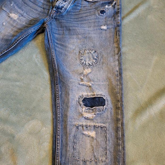 Jeans Dstrezzed avec empiècement 👖 Taille W29 L34 - photo numéro 7