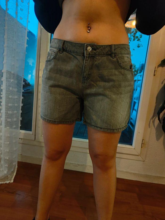 Short en jean gris Pimkie - photo numéro 1