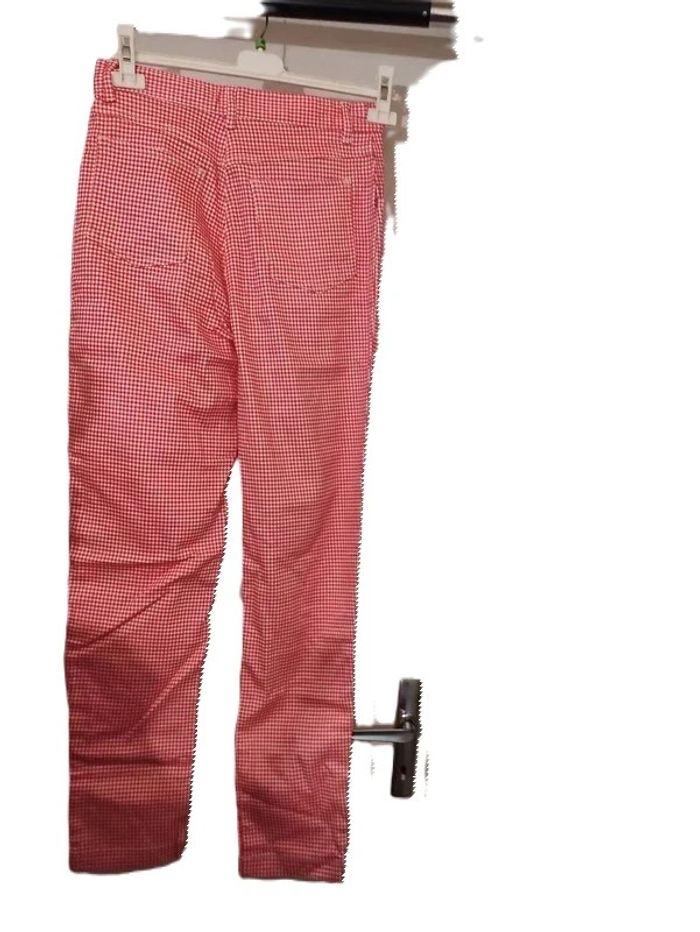 Pantalon carreaux rouge blanc Taille 36/38 - photo numéro 2