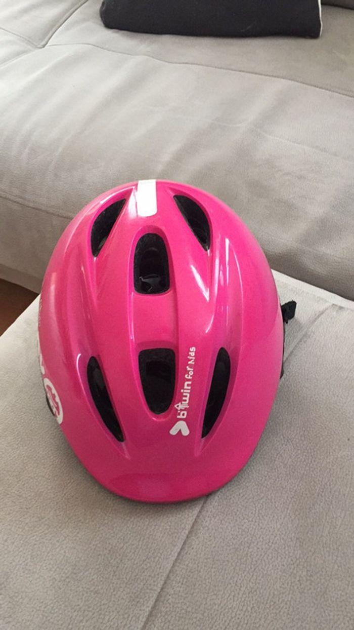 Casque de vélo enfant rose Décathlon T47-53 cm - photo numéro 2