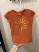 T-shirt Primark 92cm 18/24mois orange soleil bronze