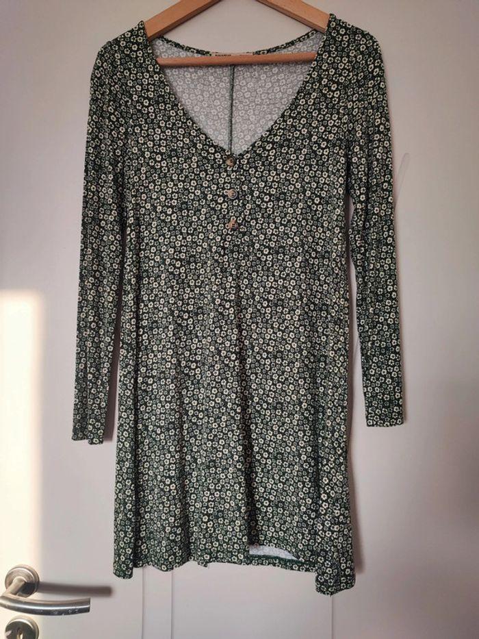 Robe verte pull & Bear