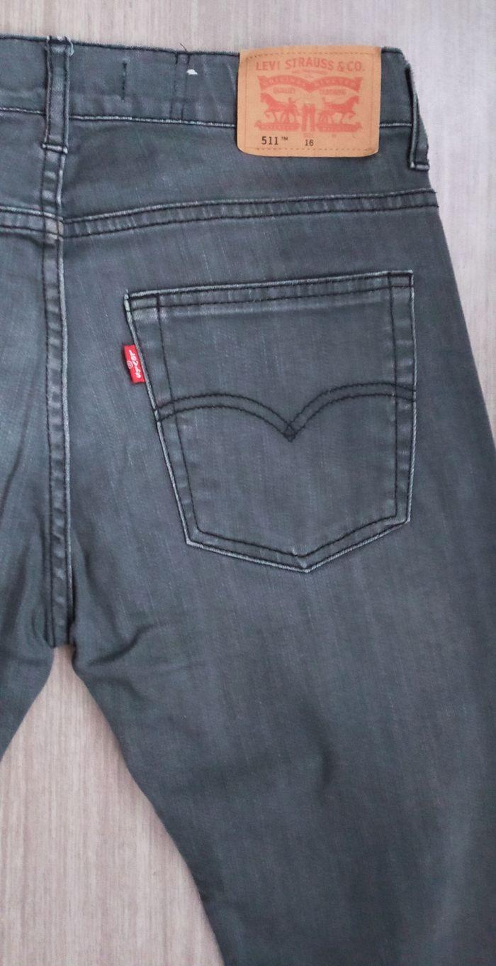 jeans Levi's 511 mixte noir 16 ans neuf - photo numéro 4