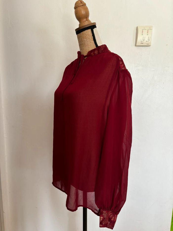 Magnifique blouse bordeaux suiteBlanco taille 42 - photo numéro 3