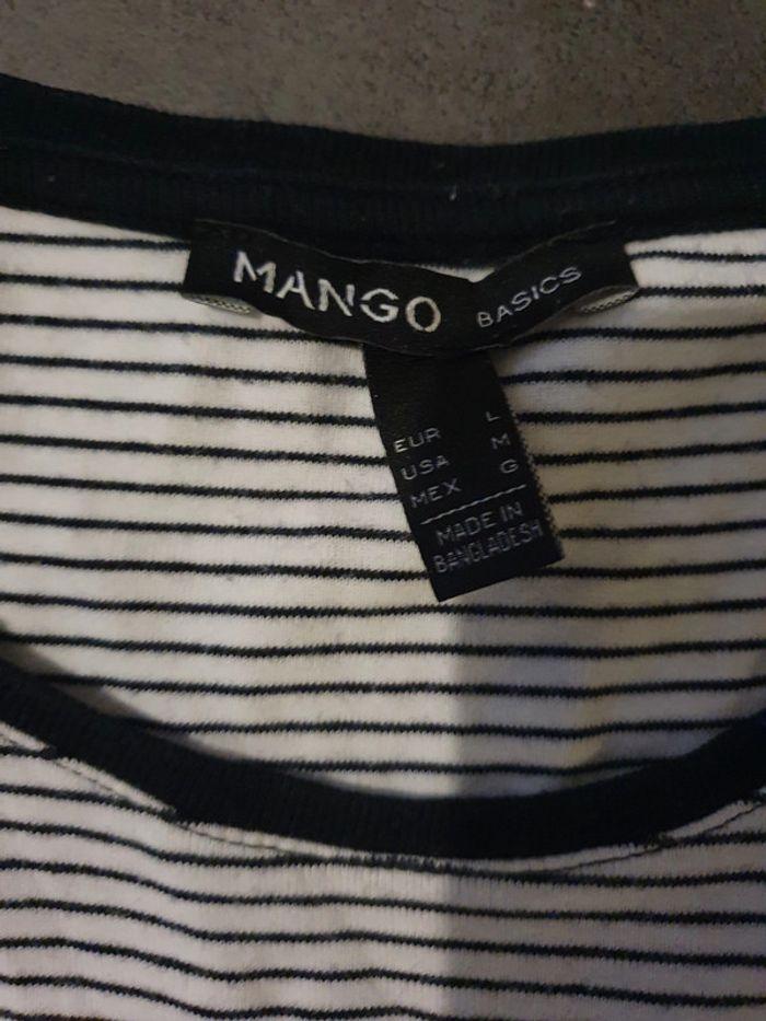 Tee shirt marinière mango - photo numéro 2