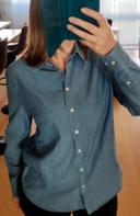 Chemise denim bleu clair maison standards t.l