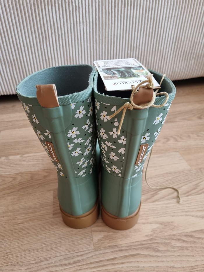 Bottes de pluie vert sauge blackfox taille 40 - photo numéro 3