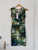 Robe imprimé tropical neuve