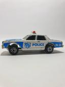 Chevrolet Impala Police Blanche Bleu Majorette Sonic Flashers