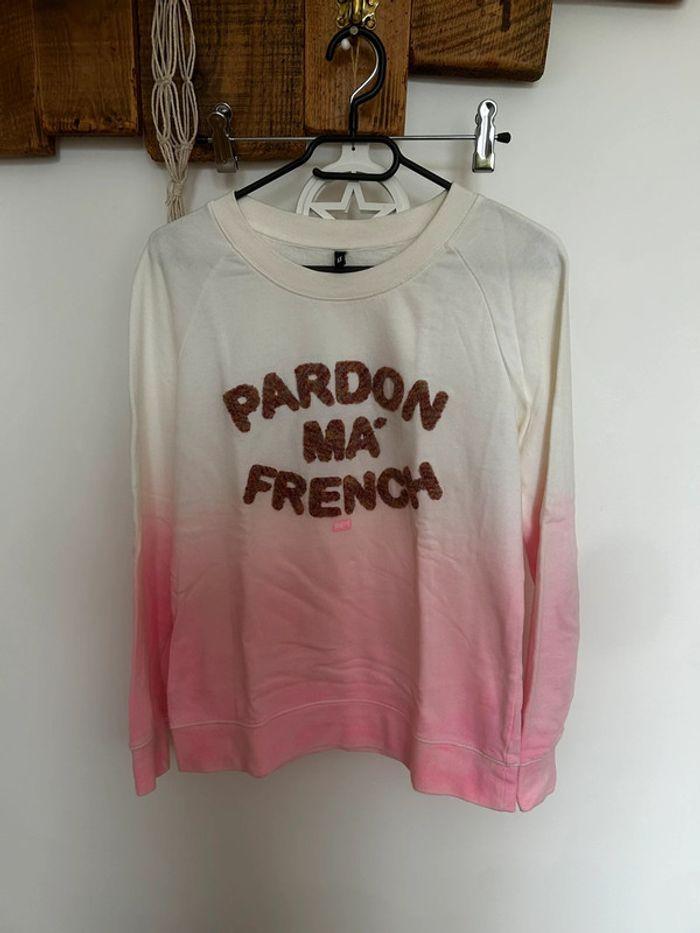 Pull Unkut rose Pardon ma French - photo numéro 1