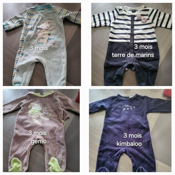 Lot 8 pyjamas babygros garçon 3 mois - photo numéro 9