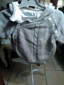 Gilet bébé gris