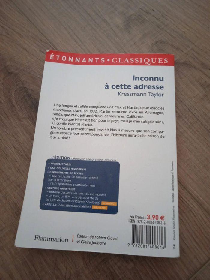 Livre inconnu à cette adresse - photo numéro 2