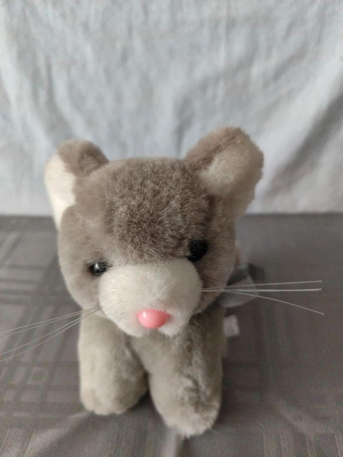 Peluche chat gris - photo numéro 3