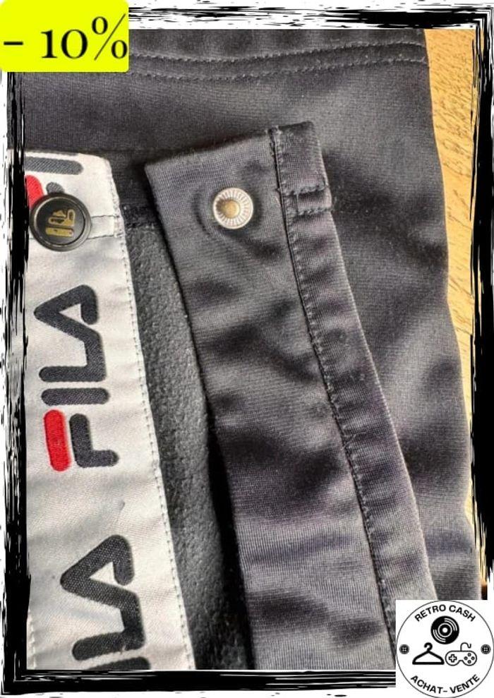 Pantalon fila noir à pression style Vintage taille xxs 6 - photo numéro 5