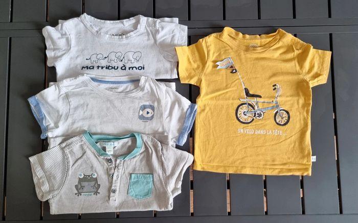 Lot 4 t-shirts manche courte 2ans - photo numéro 1