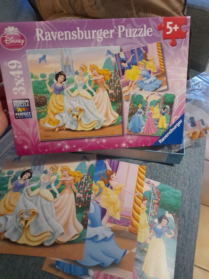 Puzzle disney Princess 3x49 pieces - photo numéro 1