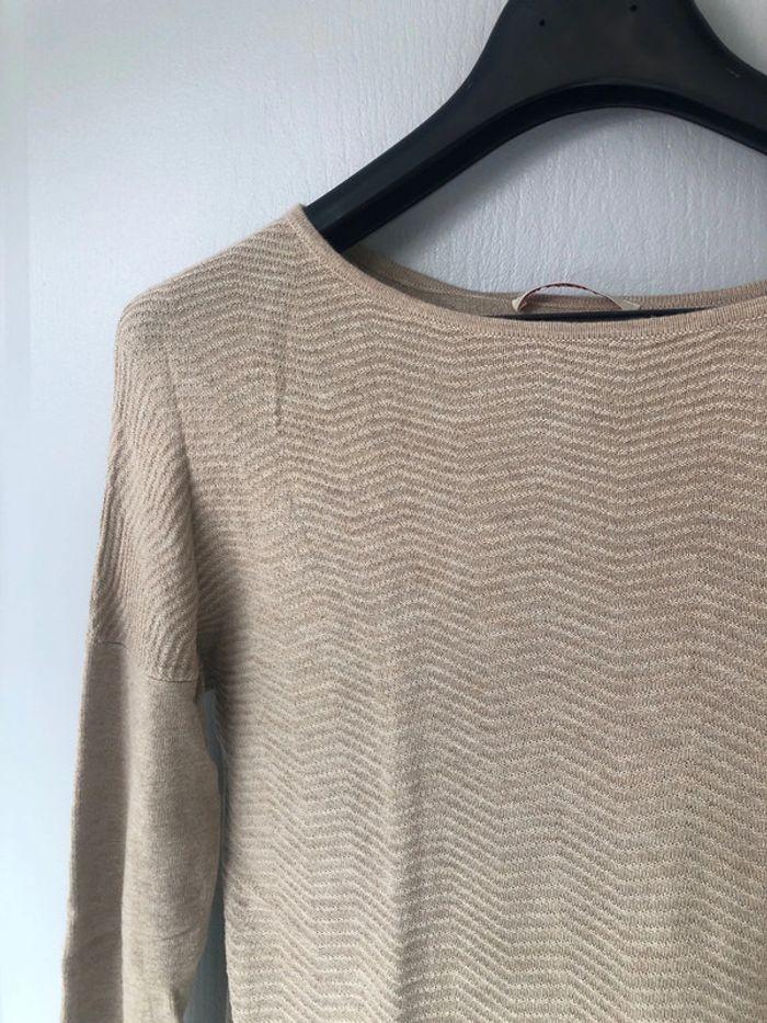 Pull fin beige camaïeu - photo numéro 2