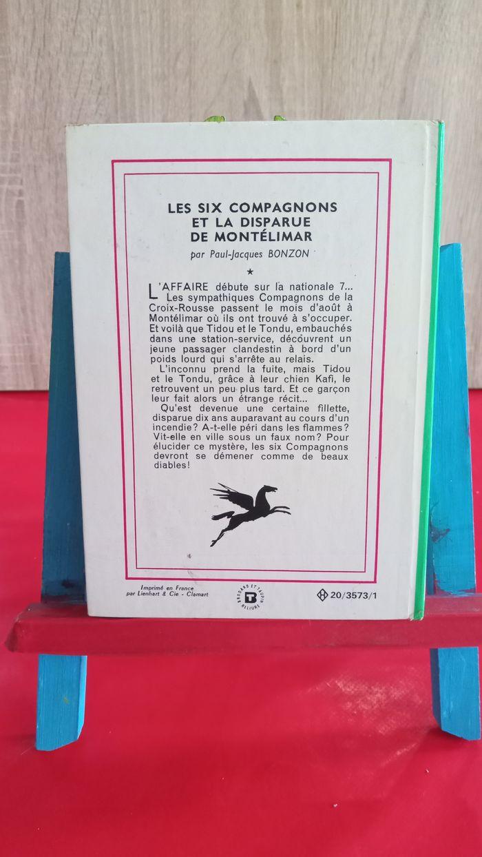 Les six compagnons et la disparue de Montélimar, n° 429, 1970, bibliothèque verte (2) - photo numéro 2