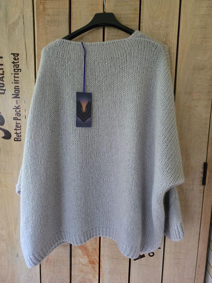 pull chauve souris gris clair - photo numéro 8