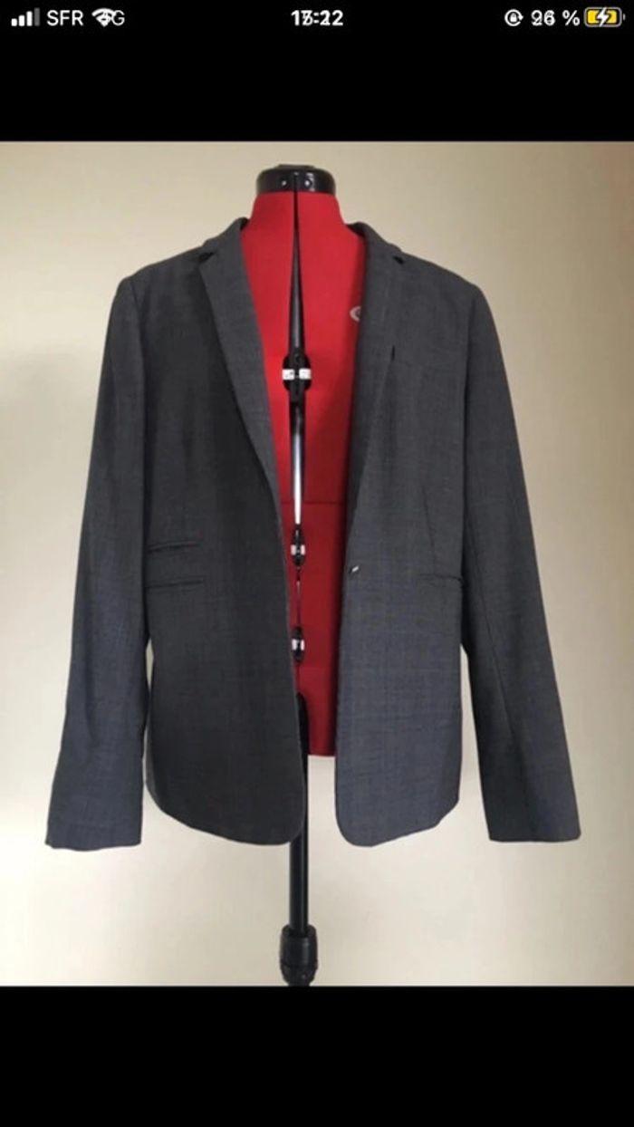 veste tailleur grise marque 123 - photo numéro 1