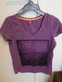 T shirt edc violet taille M