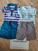 Short + tee-shirt 18 mois