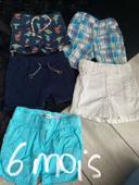 Lot shorts garçon 6 mois