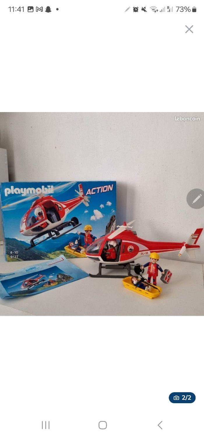 Hélicoptère playmobil