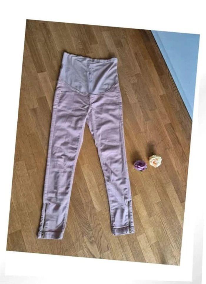 Pantalon de grossesse estival rose H&M Mama Taille S 36 - photo numéro 1