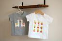 Lot de 2 t-shirts gris et blanc, Lupilu, 12 mois