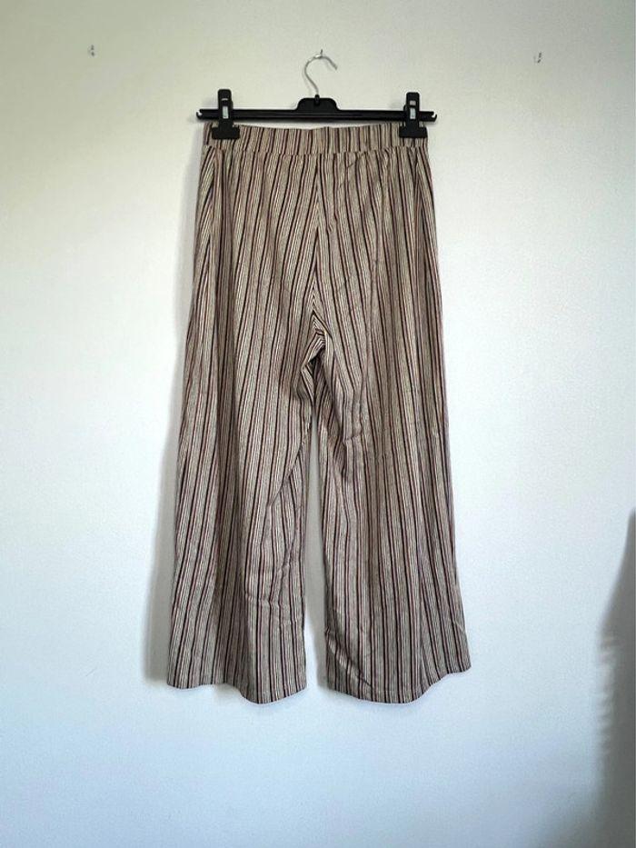 Pantalon évasé à rayures Pull & Bear - photo numéro 2