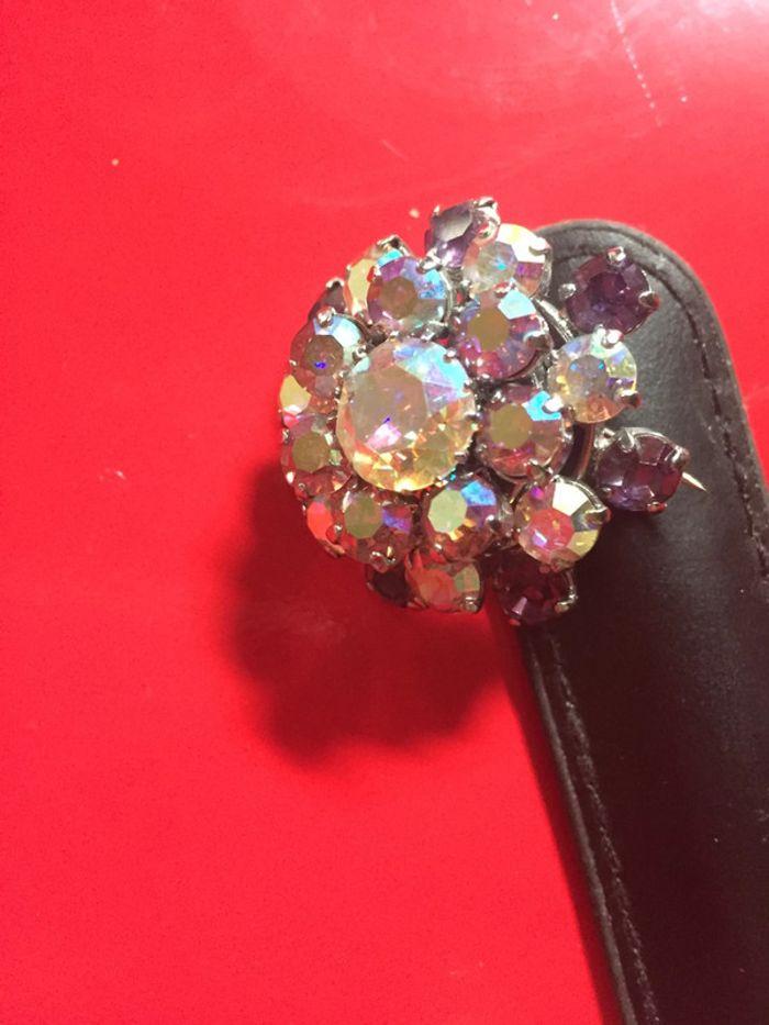 Vintage broche gros strass - photo numéro 3